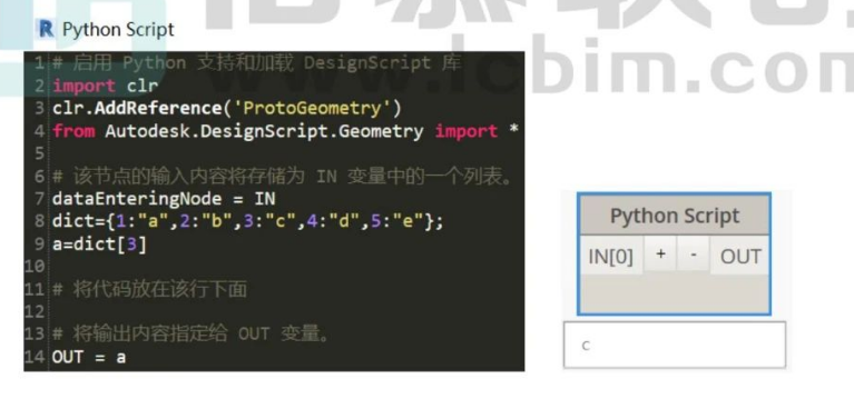 腿腿教学网-Dynamo字典类型应用介绍的图文教程