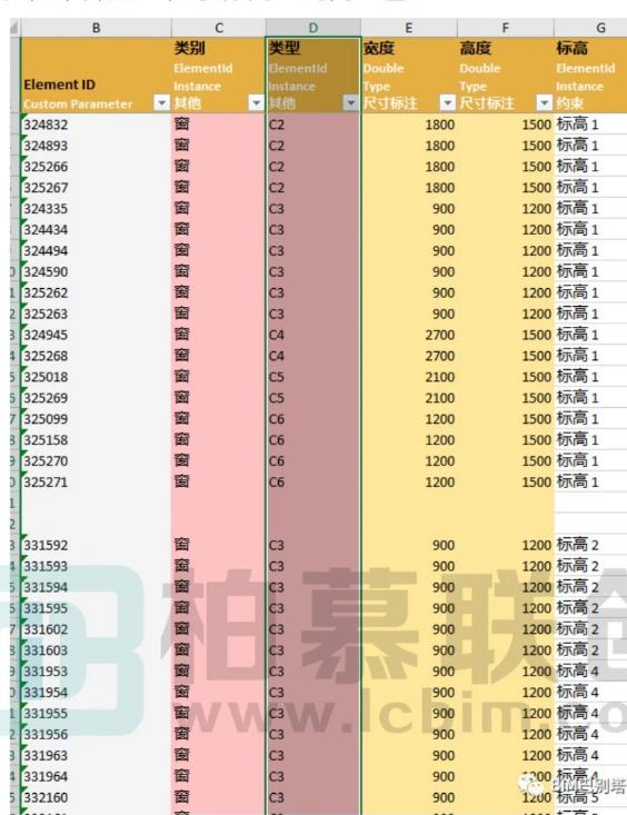腿腿教学网-Revit插件DiRoots表格输出输入——门窗表图文教程（文/yinshen18）
