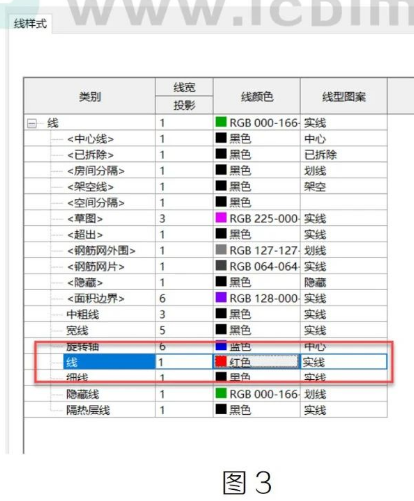 腿腿教学网-Revit中线颜色的不同设置方法及区别图文教程（文/十二）