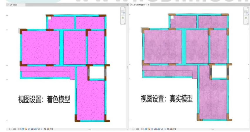 腿腿教学网-Revit中提高彩色图纸的质感方法的图文教程