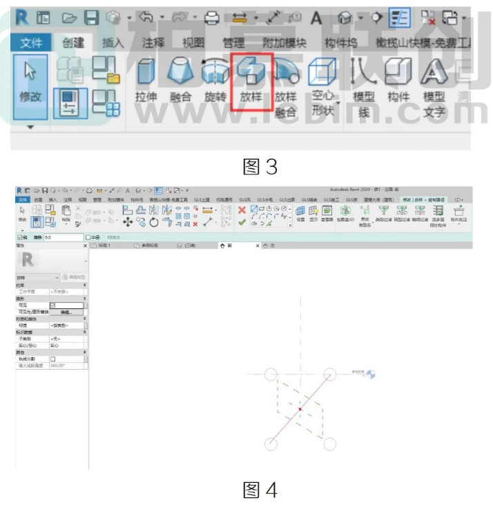 image.png 腿腿教学网-Revit中如何在空间几何体中放样图文教程(文/baishao)