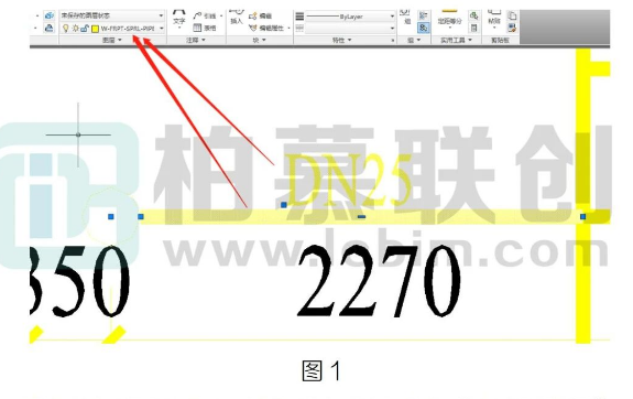 腿腿教学网-BIM教程 | 喷淋线与喷淋尺寸标注是同一个图层怎么处理图文教程（文/小七）