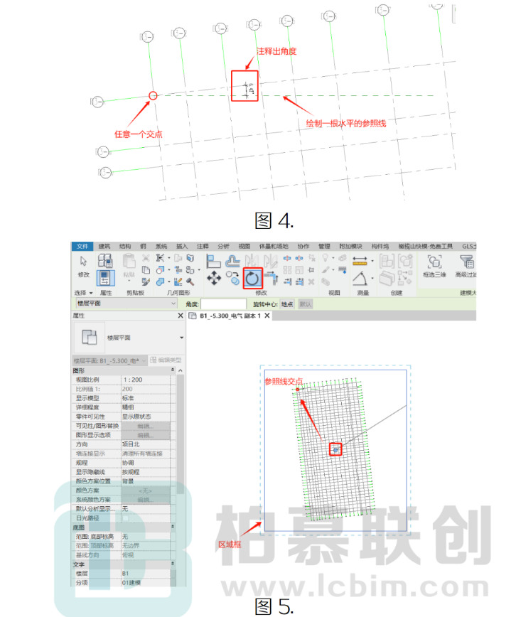 腿腿教学网-BIM教程 | Revit中平面视图是“斜”的怎么办图文教程（文/龚跃武）