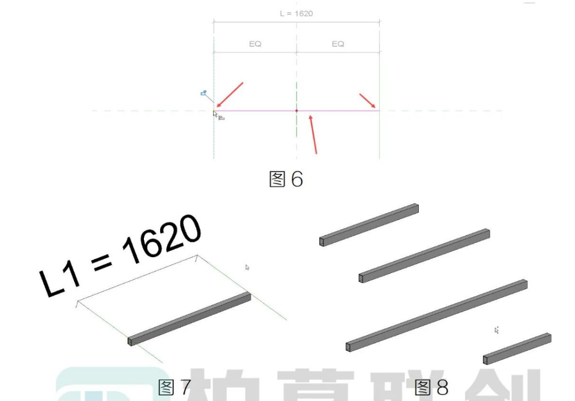 腿腿教学网-BIM教程 | Revit中隔板墙内三维可调整长度方钢创建的图文教程（文/幻方）
