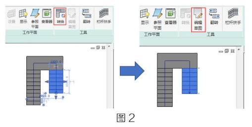 腿腿教学网-BIM教程 | Revit中构件楼梯转草图图文教程（文/BIM小妹）