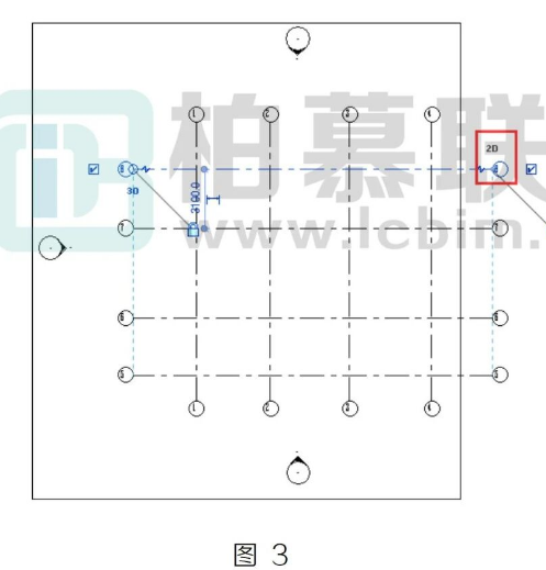 image.png 腿腿教学网-BIM教程 | Revit中轴网的3D、2D特性方法的图文教程(文/BIM小妹)