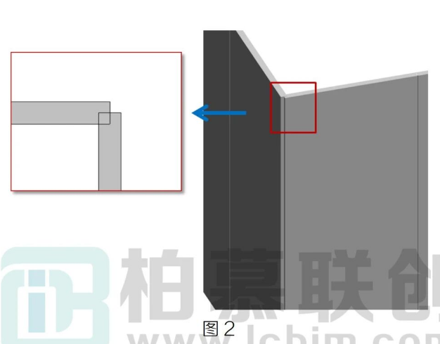 腿腿教学网-BIM教程 | Revit中如何处理幕墙转角处嵌板自动连接方法的图文教程（文/小七）