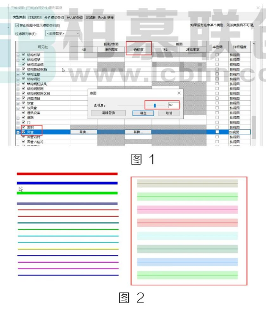 腿腿教学网-BIM教程 | Revit中调整构件透明度的方法总结图文教程（文/十二）